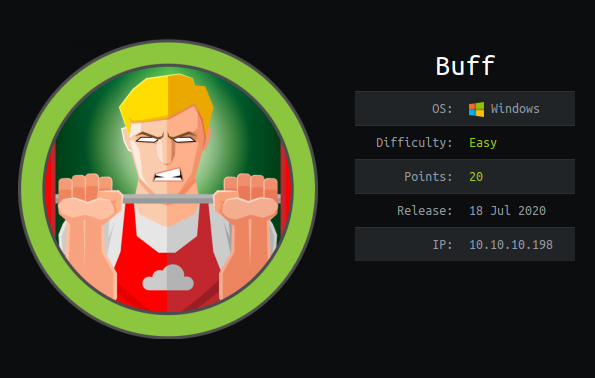 Hackthebox Buff writeup image
