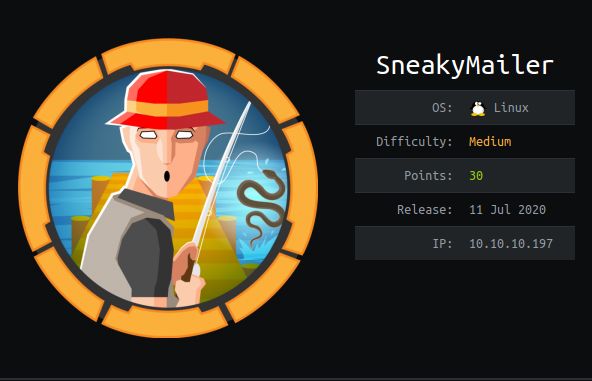 Hackthebox Sneakymailer writeup image