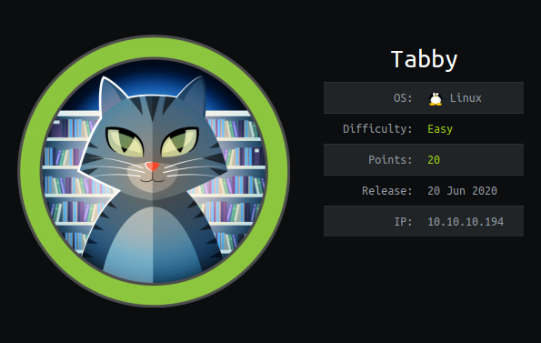 Hackthebox Tabby writeup image