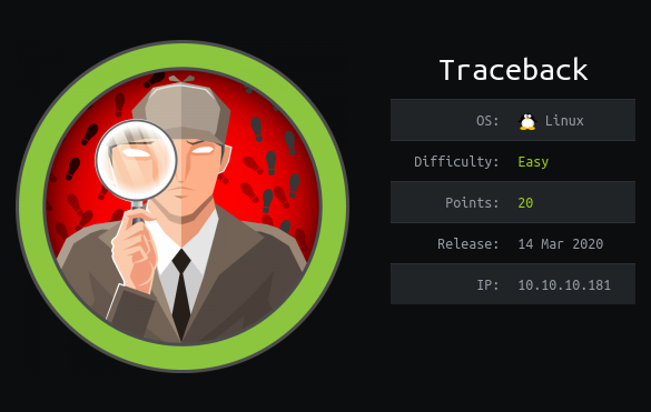 Hackthebox Traceback writeup image